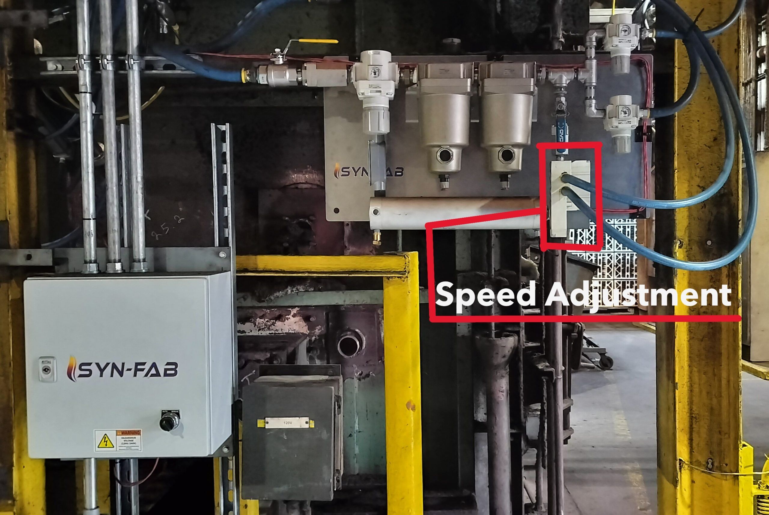 SYN-FAB Auto Retract Controller with Speed Adjustment highlighted
