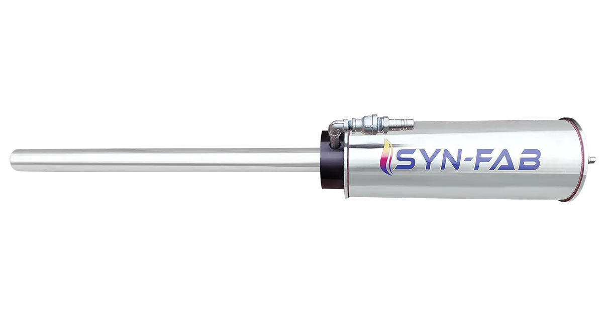 The Syn-Fab Pyro-Viper high-temperature camera system engineered for monitoring lime and cement kilns.